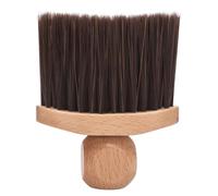 TOYANDONA Cepillo Limpiador para Tiras de Cuello, Efecto Antiestático, Cerdas Suaves, Mango de Madera, Cepillo Grande para Polvos, Peluquería