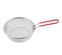 TOYANDONA Cesta de Freidora Asa Plegable Pequeña de Acero Inoxidable | Malla Metálica, Diseño Ergonómico, Uso en Cocina y Fondue, Color Plata, 1 Pieza para Freír Alimentos