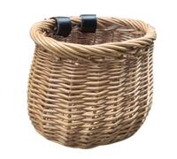 TOYANDONA Cesta de Mimbre Color Aleatorio Cesta Delantera Tejida para Bicicleta Gran Espacio, Resistente, Fácil de Fijar Decoración para Bicicletas Infantiles Ciclismo al