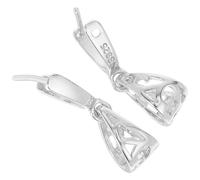 TOYANDONA Cierres de Plata para Colgantes y Pulseras Conectores de Cierre de Presión Medianos Color Blanco Platino 2 Unidades para Bisutería DIY y Accesorios de Joyería