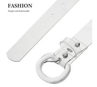 TOYANDONA Cinturón Transparente Ajustable para Mujer Cinturón Elástico Invisible para Vestido Accesorio Decorativo de PVC y Resina Cintura Alta Diseño Fino y Versátil para Jeans y
