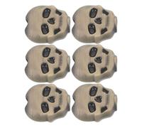 TOYANDONA Clavijas de Afinación de Guitarra Acústica Metálicas Diseño de Calavera en Bronce, Cabezales Pequeños Ergonómicos 0,63x0,59 Pulgadas, Reemplazo Antiaflojamiento para
