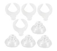 TOYANDONA Clip De Ventosa para Pecera y Tubo De Alimentación De Pecera con Plástico Flexible, Tamaño 17.6 Mm, Soporte Ajustable para Tubos De Acuario, Adecuado para Acuarios y Peces