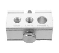 TOYANDONA Clip Deslizante de Aluminio para Mesa de Camping, 6 MM | Orificios de 8mm, Color Plata, Instalación Rápida, Apoyo Estable, Uso en Camp Kitchen y Campsite