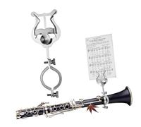 TOYANDONA Clip Para Partituras De Clarinete y Lira De Oboe, Pinza Metálica De 155 Mm Para Sujeción Segura, Accesorio Compacto y Portátil Para Músicos, Compatible Partituras De Banda De Marcha