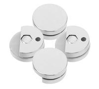 TOYANDONA Clips de Espejo de Aleación de Zinc para Baño Fijaciones de Pared, Soporte y Fácil Instalación, Paquete de 4 Piezas para Cocinas y Duchas