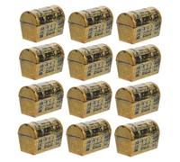 TOYANDONA Cofre Vintage 12 Mini Cofres Decoración Escritorio Joyero Pirata Accesorios Fiesta