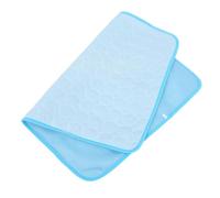 TOYANDONA Colchoneta Refrescante para Mascotas l 70x55 Cm De Seda Helada Azul, Almohadilla Refrescante Autoenfriable para Perros Pequeños y Gatos, Tapete Portátil y Lavable para Interior y Exterior