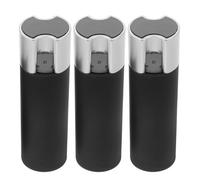 TOYANDONA Colgante Peso para Cordón de Cortina Negro de 3 Piezas, Accesorios para Cortinas Enrollables de Hierro y Plástico Acabado Mate, Fácil de Limpiar y Agarre Firme