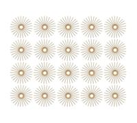 TOYANDONA Colgantes de Girasol de Cobre Dorado Ideales para Hacer Collares y Pulseras Únicos 20 Resistentes al Desvanecimiento para Manualidades Creativas