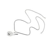 TOYANDONA Collar de Raqueta de Tenis para Hombres y Mujeres, Acero Inoxidable Plateado, Accesorio Decorativo Resistente y Delicado, Obsequio Adecuado para Ocasiones Obsequios