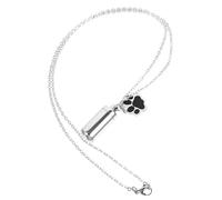 TOYANDONA Collar de Urna para Mascotas con Colgante de Cremación de Memorial para Querida