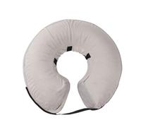 TOYANDONA Collar Inflable para Perros Gris Talla S, Protector Ajustable para Mascotas Postoperatorio, Cuello Cómodo y Seguro para Recuperación de Heridas