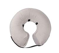 TOYANDONA Collar Inflable para Perros Talla S, Ajustable, Color Gris, Protector Postoperatorio Cómodo para Mascotas, Collar de Recuperación para Heridas y Prevención de Mordeduras