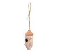 TOYANDONA Comedero Colgante para Pájaros Largo Semillas Pequeño Comederos para Pájaros Comida De Colibrí para Comedero Exterior. Alimentador Servicio Perca Madera
