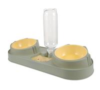 TOYANDONA Comedero Doble para Mascotas Resistente Dispensador Automático de Agua y Alimento Tazón de Plástico para Perros y Gatos Estilo Aleatorio Práctico y Duradero