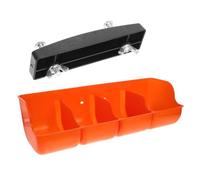 TOYANDONA Comedero para Cerdos 4 Compartimentos De Plástico Resistente Al Desgaste, Ranura De Alimentación Tamaño Mediano para Granja, Uso Agrícola Múltiple para Lechones y Cerdos