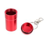 TOYANDONA Comedero para Loros de Metal Rojo, Contenedor Compacto Tapa Hermética para Entrenamiento y Alimentación de Aves, Accesorio Práctico para Suministros de Pájaros Domésticos