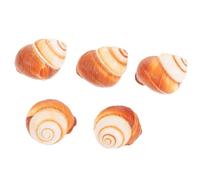 TOYANDONA Conchas De Caracoles Naturales 4-5 Cm, Material Natural Resistente, Aislamiento Térmico para Hornear Al Estilo Francés, Uso Profesional y Hogar, Paquete De 5 Piezas