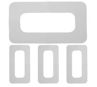 TOYANDONA Conector de Caja de Quilla para Tabla de Surf 9 Pulgadas Parche de Ranura de Quilla Blanco 4 Piezas Accesorio Portátil para Reparación de Paddleboard Resistente para Deportes