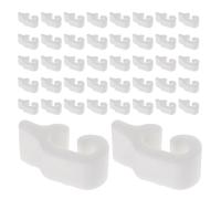 TOYANDONA Conectores de Plástico Blancos para Estanterías y Jaulas, 48 Piezas Diseño Compatible y Seguridad Reforzada para Organización y Cercas de Mascotas