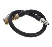 TOYANDONA Conexión Rápida para Inflador de Neumáticos 40 Cm, Adaptador de Manguera de Goma Resistente y Reforzado, Accesorio Práctico para Compresor Coche, Moto, Bicicleta y SUV,