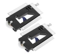 TOYANDONA Conjunto de 2 Rodillos de Puerta Corrediza de Aleación de Aluminio Estructura Reforzada y Diseño Visible para Puertas Corredizas de Dormitorio Silenciosas
