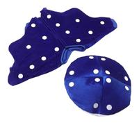 TOYANDONA Conjunto de Disfraz de Seta Sombrero y Capa Tipo Chal Azul Talla Única para Fiestas Teatro y Halloween Accesorio Temático Divertido y Cómodo Adultos