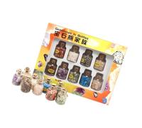 TOYANDONA Conjunto de Piedras Naturales de Cristal y Gemas Minerales Muestras de Rocas para Colección Educativa y Exhibición Especímenes Coloridos para Enseñanza y Decoración