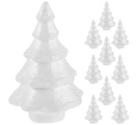 TOYANDONA Conos de Espuma de Color Claro para Manualidades 150 Mm, 10 Piezas, Forma de Árbol de Poliestireno para DIY Decoración Navideña, Base Ligera para Manualidades y Adornos de Navidad