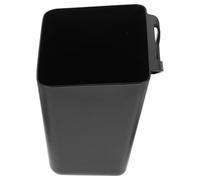 TOYANDONA Contenedor de Almacenamiento para Panel Perforado Negro Cesta Organizadora de Acero Inoxidable con Gancho 25 CM Soporte Práctico para Estanterías y Librerías Hogar