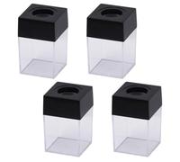 TOYANDONA Contenedor Magnético de Plástico Organizador de Escritorio 4 Piezas para Ordenar Objetos Metálicos Pequeños para Clips de Papel y Chinchetas para Oficina