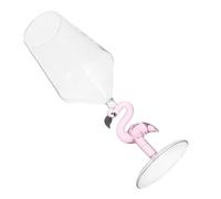 TOYANDONA Copa de Vino Diseño Flamenco Rosa Reutilizable para Fiestas al Aire y Uso Piscina Vaso Elegante para Bebidas y Cócteles