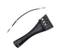 TOYANDONA Cordal para Violín 3/4 4/4 de Aleación de Aluminio 4 Afinadores Finos y Cable de Sujeción