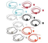 TOYANDONA Cordones Elásticos para Zapatos sin Atar 6 Pares Tejido y Plástico, Reducen Puntos de Presión, Talla Única para Casa y Escuela