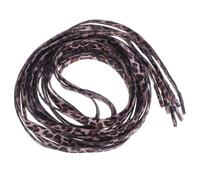 TOYANDONA Cordones Elásticos Planos Estampado de Leopardo Marrón de 160 CM para Zapatillas y Zapatos Deportivos 2 Pares Cordones Anchos de Poliéster Resistentes y Cómodos para Calzado