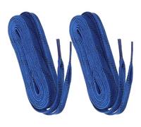 TOYANDONA Cordones Encerados de Cordones Resistentes de Poliéster y Algodón para Patines de y Hockey Azul, 1 Par para Reemplazo Seguro y Duradero
