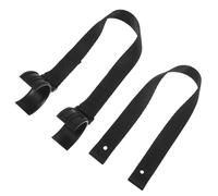 TOYANDONA Correa de Rescate para Motocicleta Negra 1 Par, Correa de Tracción Reforzada de Nylon Resistente Gancho de Plástico, Banda de Remolque para Off-road y Recuperación Segura