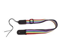 TOYANDONA Correa para Ukelele Colorida de Tela Arcoíris Ajustable para Ukeleles Soprano y Tenor Accesorio Hawaiano para Conciertos de Música