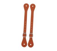 TOYANDONA Correas Ajustables de Piel Sintética para Espuelas Correas para Botas de Unisex Accesorios Duraderos para Equitación Occidental Marrón