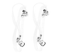 TOYANDONA Correas Antideslizantes para Tacones Altos Transparentes Cordones Que No Se Aflojan para Zapatos de Mujer Correas Ajustables de Hierro y Piel Sintética para Mayor Estabilidad y