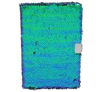 TOYANDONA Cuaderno de Lentejuelas Reversible A5 para Niñas Cubierta Brillante Multicolor, Bloc de Notas Decorativo Papel Suave para Diario Escolar, Escritura Creativa y Obsequio Educativo