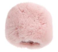 TOYANDONA Cubierta Antiviento para Micrófono de Mano, Silenciador de Micrófono Peludo, Piel Sintética Rosa, Ajuste, para Estudios y Uso Exterior