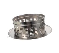 TOYANDONA Cubierta de Escape de Chimenea Redonda de Acero Inoxidable Tapa de Lluvia para Chimenea 220mm Plata Cono Superior Rejilla de Ventilación Protección contra Lluvia y Residuos