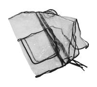 TOYANDONA Cubierta de Lluvia para Cochecito Doble y Gemelar Protección contra Viento y Lluvia Diagonal, Material Pvc Ventanas Transparentes para Paseos de Fin de Semana y Uso Diario