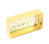 TOYANDONA Cubierta para Pastilla Humbucker Grabada de Metal para Guitarra Eléctrica Diseño Floral Ornamental Espaciado Estándar de Accesorio de Guitarra para Escenario de Actuación