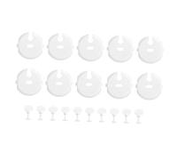 TOYANDONA Cubiertas De Enchufes Eléctricos Para Niños 20 Pcs Protección De Seguridad Instalación Sencilla a Prueba De Color Blanco Uso Doméstico y Oficina Diseño Práctico