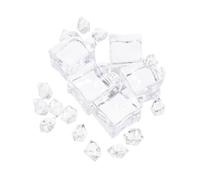 TOYANDONA Cubitos de Hielo Artificiales de Acrílico Transparente para Decoración y Fotografía Incluye Cubos Grandes y Fragmentos Pequeños Simulación Realista para Eventos Bodas y