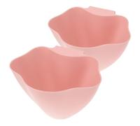 TOYANDONA Cubo de Basura Colgante para Carrito, PP Rosa, 2 Piezas | Diseño Suspendido, Ahorro de Espacio, Uso en Salón de Belleza y Suministros de Estética