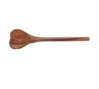 TOYANDONA Cuchara de Madera Forma de Corazón 18X5 CM para Café y Postres Cucharita Sopera Pequeña Reutilizable de Madera de Acacia Adecuado para Té Mermelada y Cocina